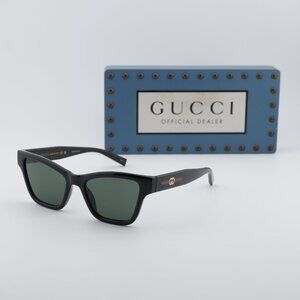 Gucci GG1982S 001 Cat Eye Sunglasses - Black\Grey